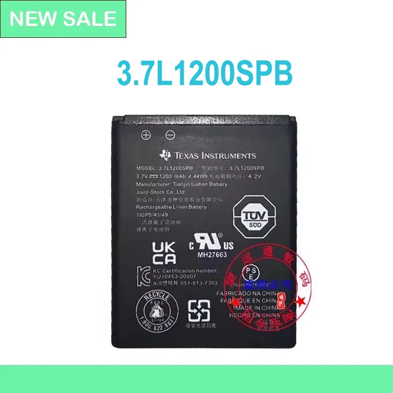  Nueva batería 3.7L1200SPB para calculadoras gráficas Texas Instruments TI-84 CE/CX/CAS, 1200mAh