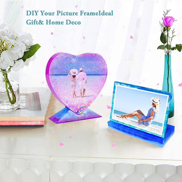 Heart Photo Frame Resin Mold With LED Epoxy Molds Casting DIY