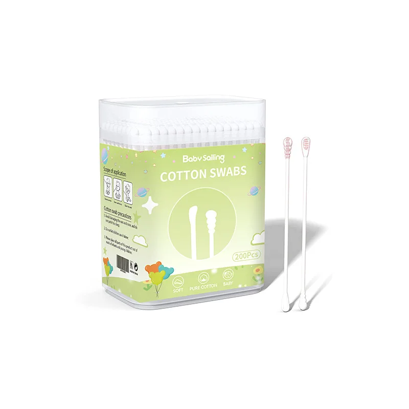 Baby Cotton Swabs 200pcs box cotton swabs cotton swab box cotton swab storage box
