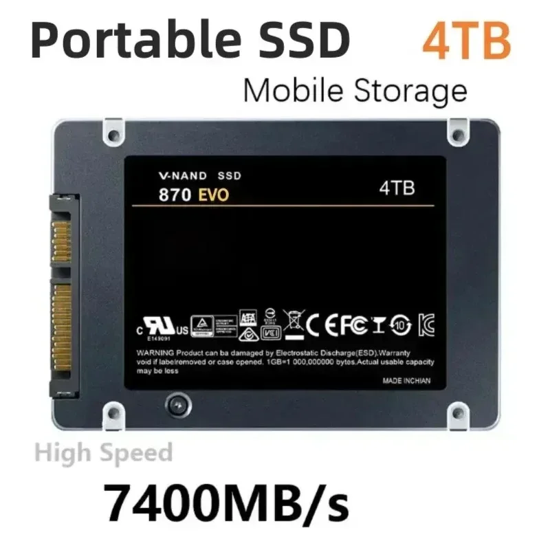 thumbnail image 3 of XIAOMI MIJIA Disco duro de estado sólido SSD 870 EVO 500G 1TB2TB4TB Disco duro interno HDD Sata3 de 2,5 pulgadas para computadora portátil, microcomputadora de escritorio, 3 of 5