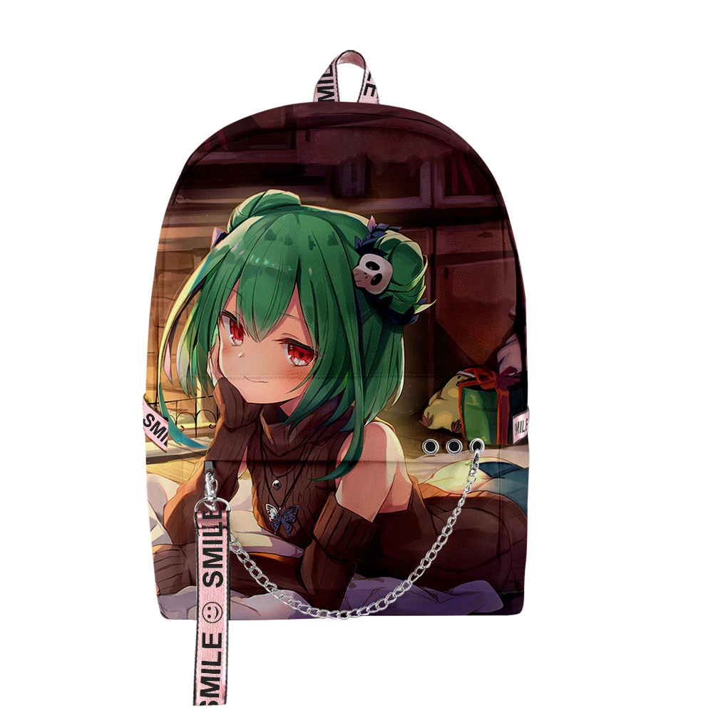 Classic Hololive Uruha Rushia Student School Bags Unisex 3D Print Oxford Waterproof Notebook multifunction Travel Backpacks