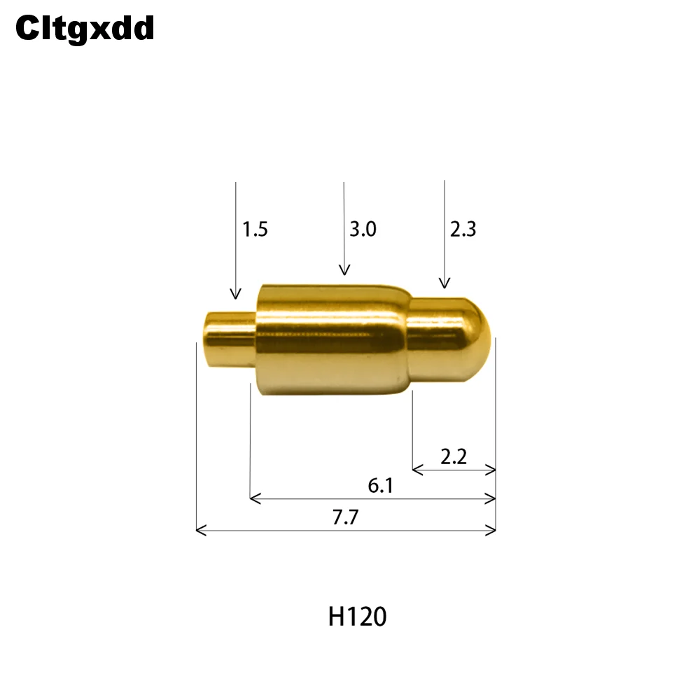 5PCS H120-H140 Frühling Pogo Pin PogoPin Stecker Durchmesser 3,0 1,5 4,0 1,8 2,0/7,7 8,4 10,5 25,5 12,4 3,2 5,5 7,2 3,5 7,6 7,0 – Detail 1