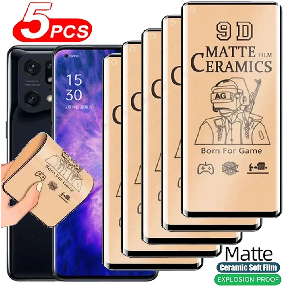 

5 шт. Матовая Мягкая Керамическая пленка для Oppo Find X5 X6 Pro lite X3 Neo, Защита экрана для Oppo Find X6 X5 X3 Профессиональная защитная пленка