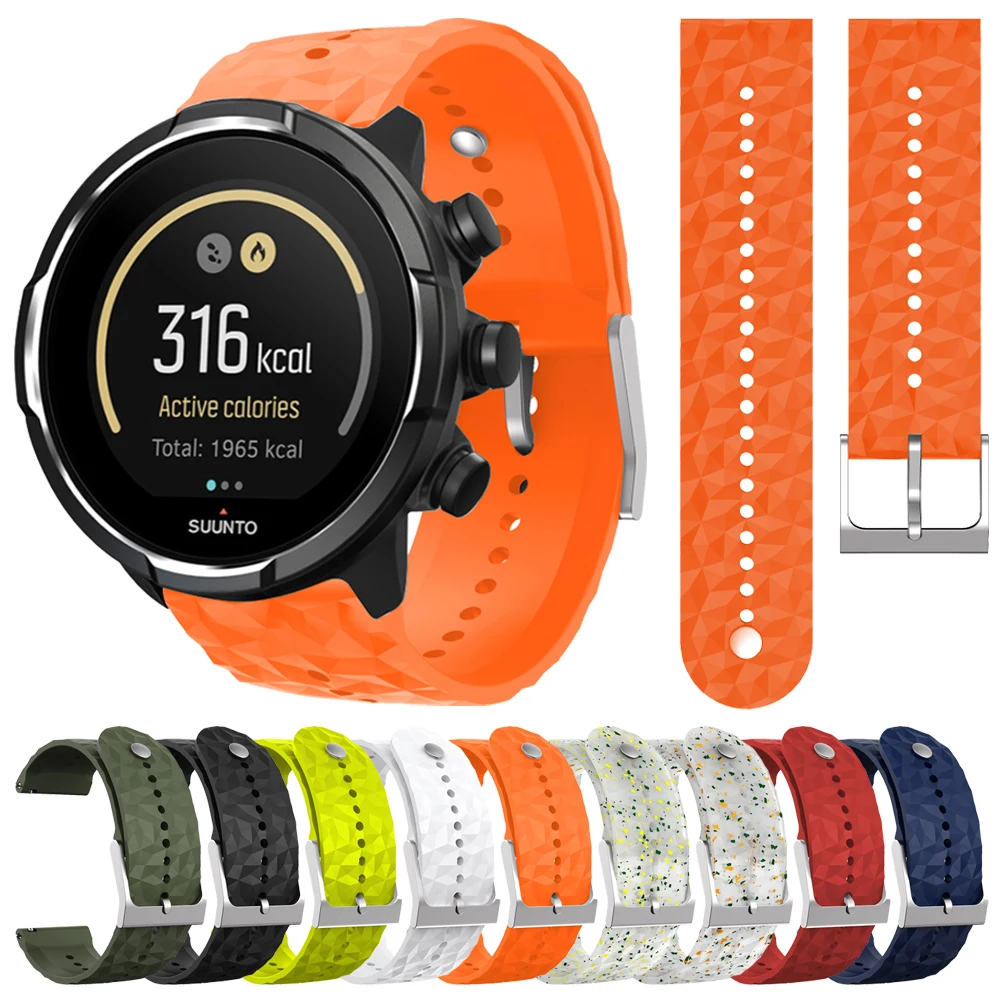 

Ремешок для часов Suunto 7 9 Baro D5 Спартанский спортивный браслет для часов сменный силиконовый ремешок для спортивных смарт-часов Correa