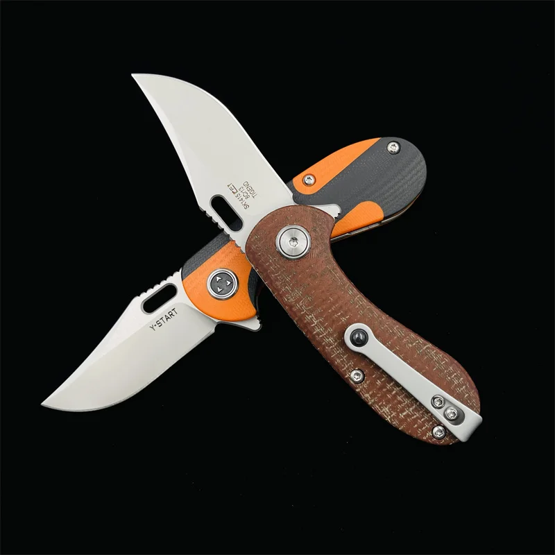 Y-START LK2003 Mini Folding Knife 8cr13 Blade G10 Handle Outdoor Camping Hunting Daily EDC Tool 5