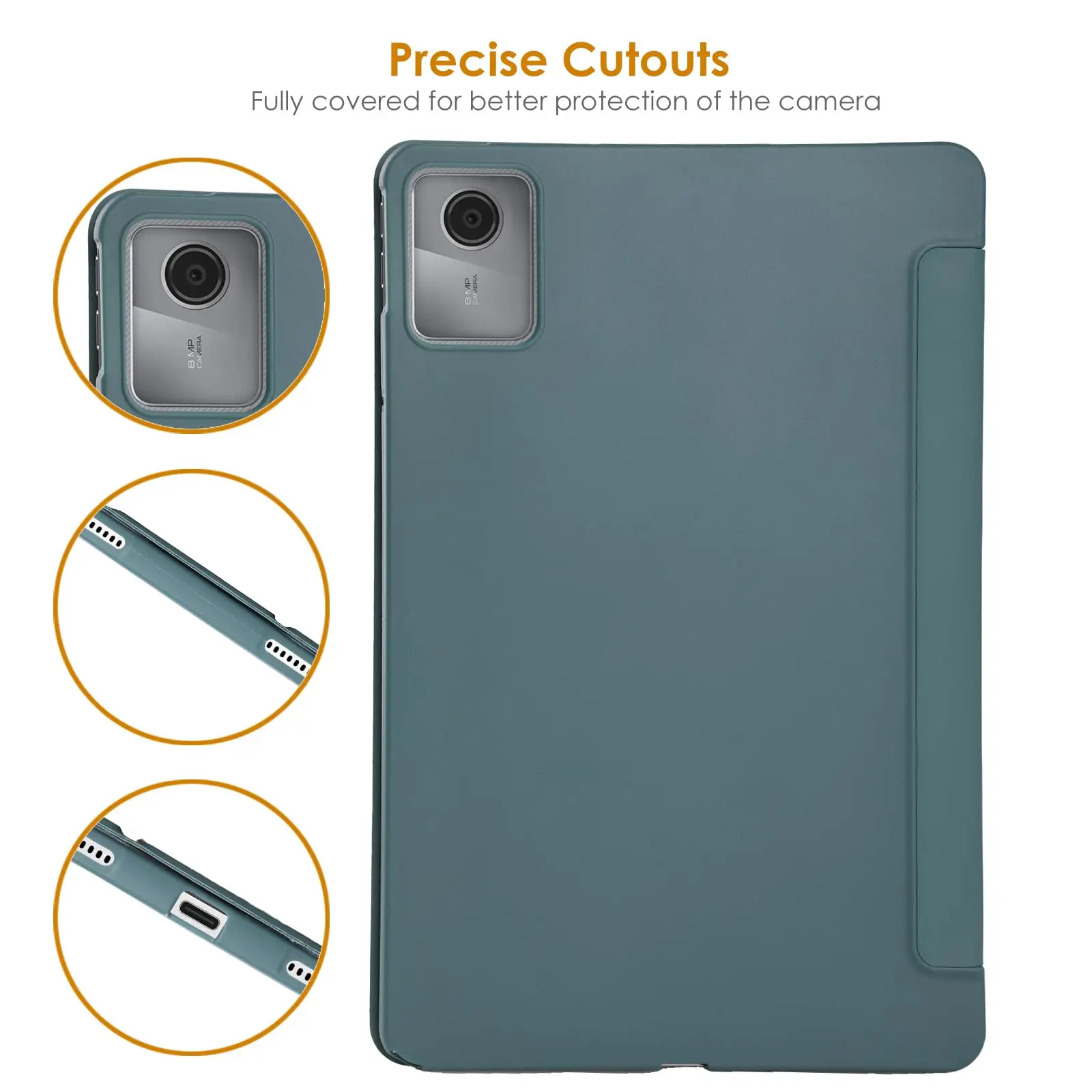 Sleek Lightweight 11-inch Tablet Case with Auto Sleep/Wake & Anti-Drop Protection