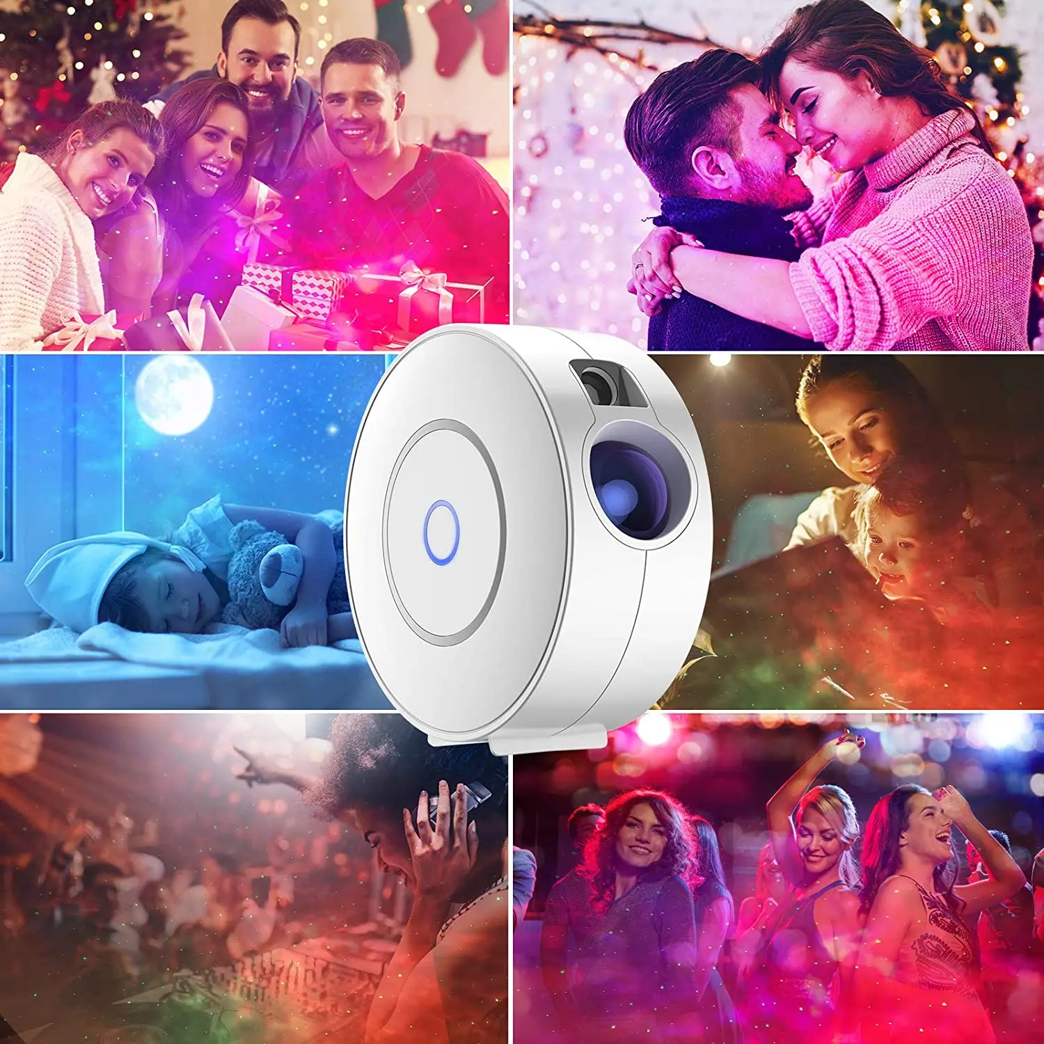 Star Projector LED Night Light Tuya WiFi Smart Alexa Voice Control APP Control Kids Baby Gift