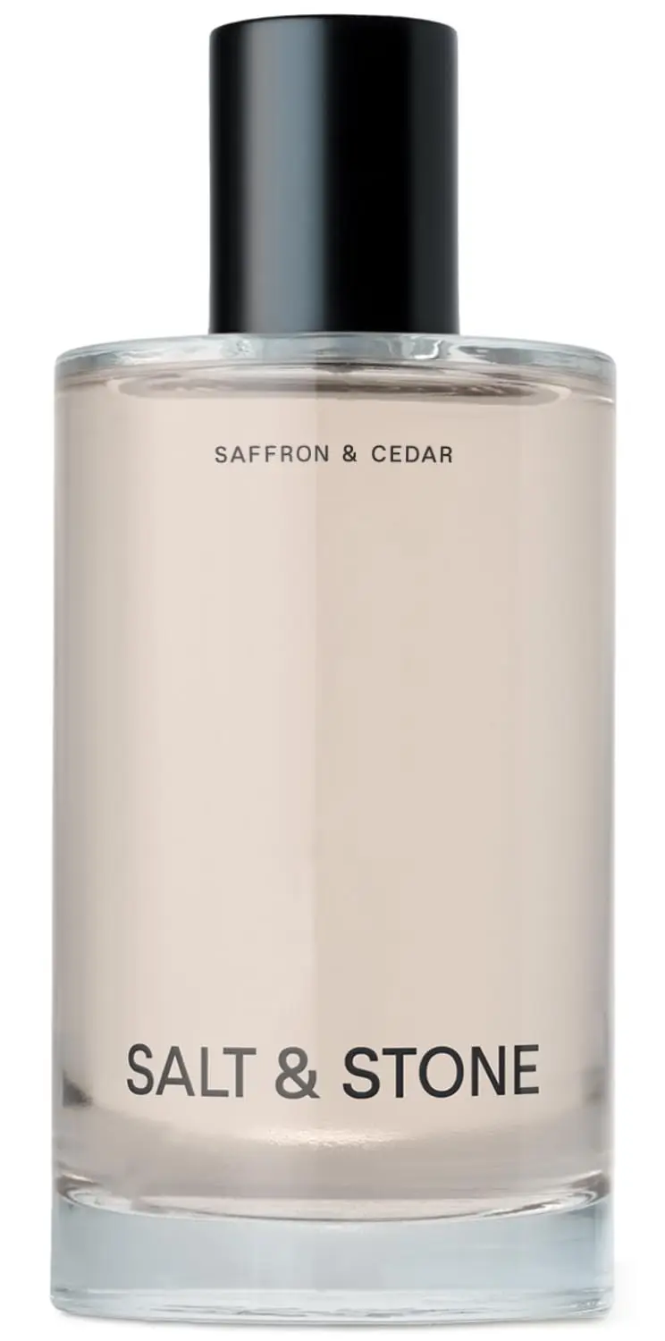 Salt & Stone Body Mist Saffron Cedar Scent Skincare Infused Hair Body Spray Women And Men 100ML Long Lasting Fragrance Natural_voghion.com