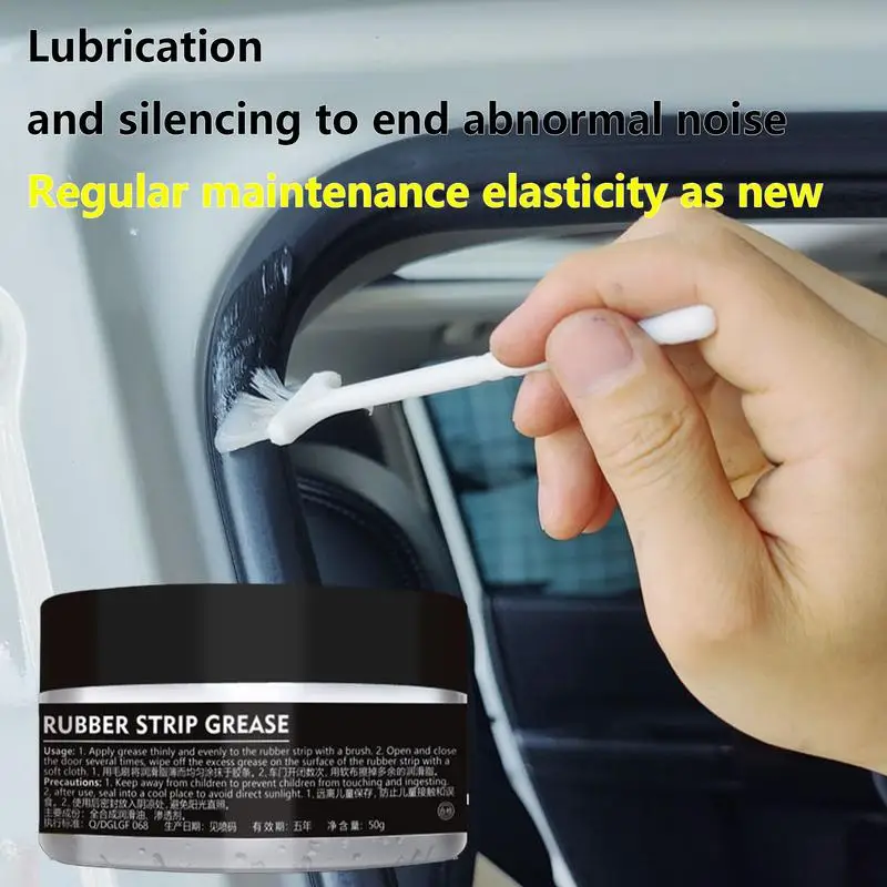 Car Lubricant Silicone Grease Lubricant Silicone Grease Grease Lubricant Copper Grease 50g Automobile Sunroof Track Rubber Grease Multi-purpose Mechanical Maintenance Gear Oil Synthetic Grease For Hinge Slideway
