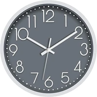Foxtop 12 Inch Non-Ticking Round Wall Clock - Stylish, Silent Timepiece for Home, Office, School - Battery Operated 1