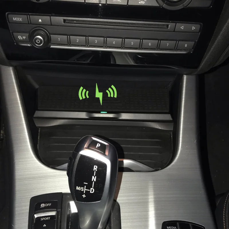 Qi Wireless Charging Pad For Bmw X3 F25 X4 F26 2011 2015 2016 Car Phone Holder Mobile Mount Fast