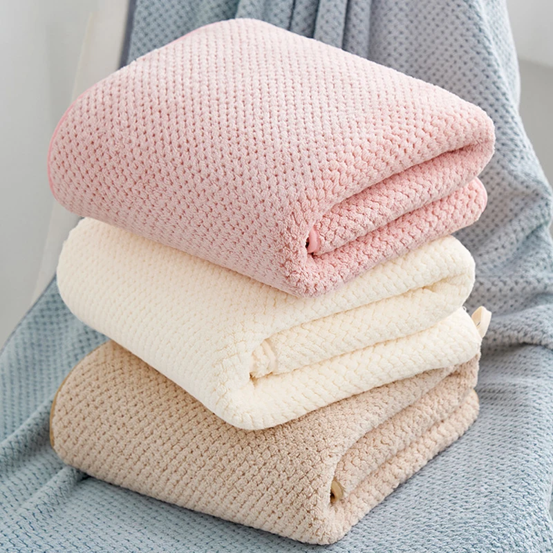 70x140cm Coral velvet bath towel Soft Quick Absorbent Quick-drying Comfort