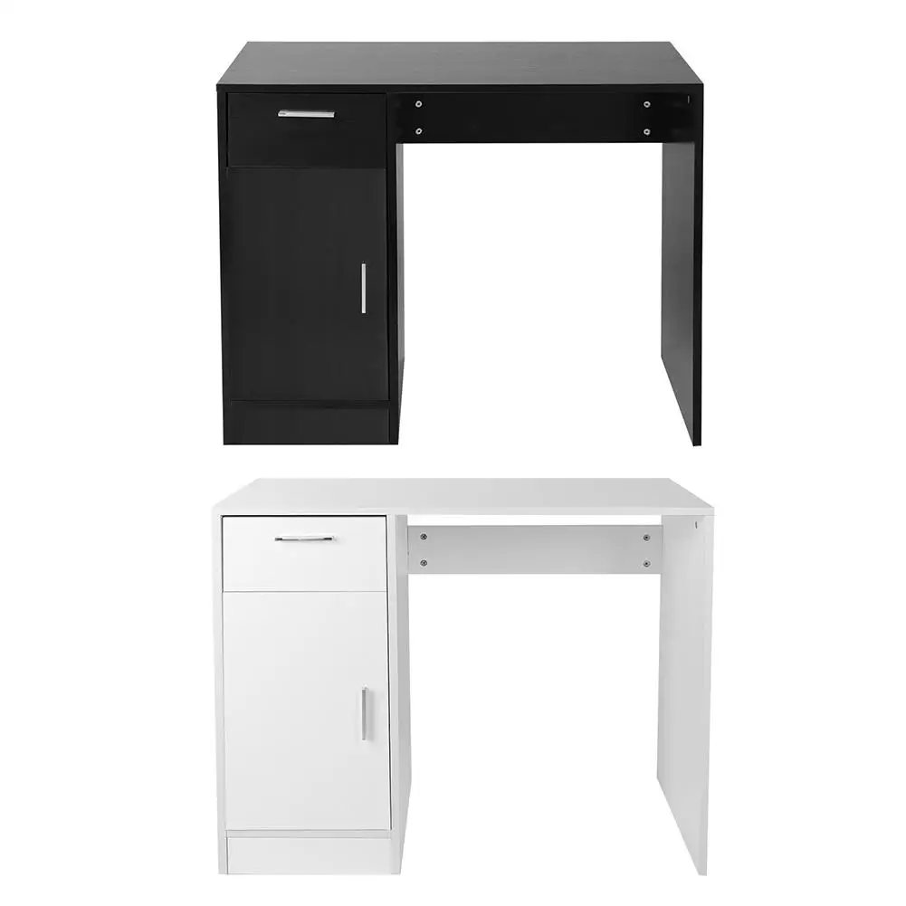 1 Drawer 1 Door Desk Desktop Table 1 Drawer 1 Door Compact Computer PC Laptop Desk Table Workstation Home  Computer Desk 3