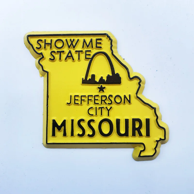 

Fridge Magnet Missouri US Map Creative Cultural Landscape Decoration Message Stickers Tourism Souvenir