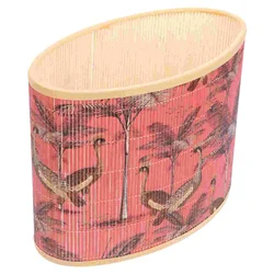 Oval Lamp Shades Replacement Bamboo Lamp Shade Cover Tropical Lamp Shades Clip On Bulb Lampshade Lamp Holder Table Floor Lamps