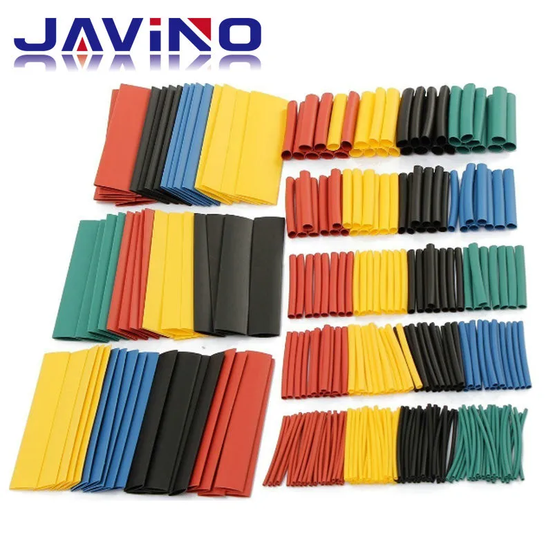 Heat Shrink Tubing 164pcs Set Polyolefin Shrinking Assorted Heat Shrink Tube Wire Cable Insulated Sleeving Tubing Set