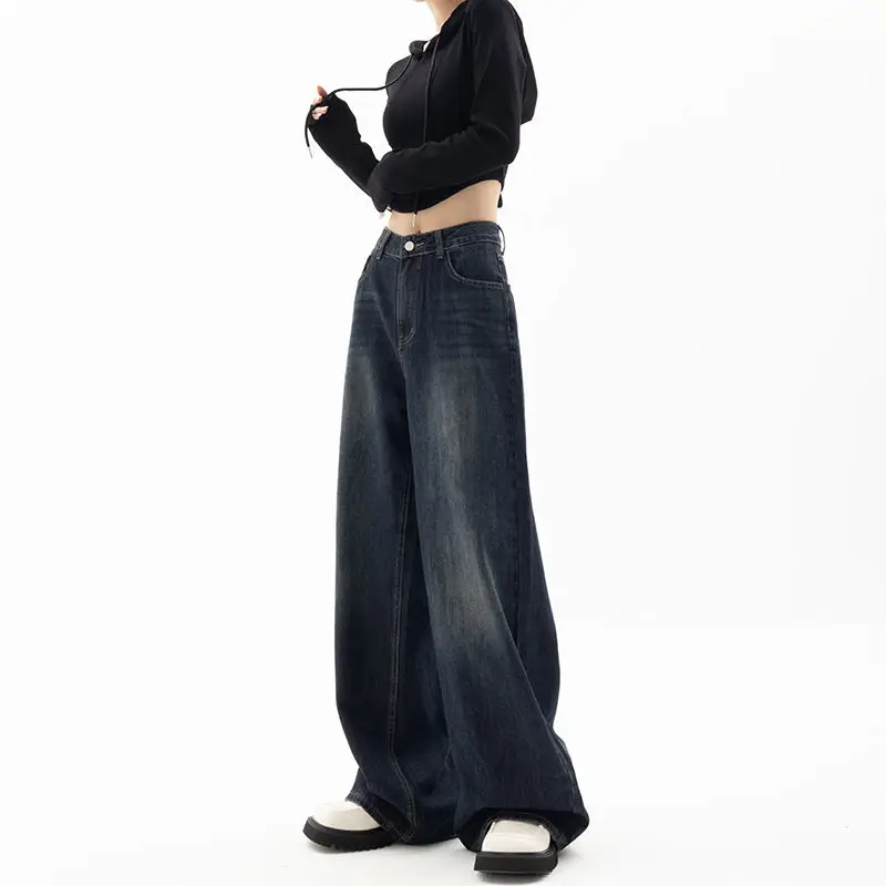 Wide Leg Baggy Denim Trousers 3