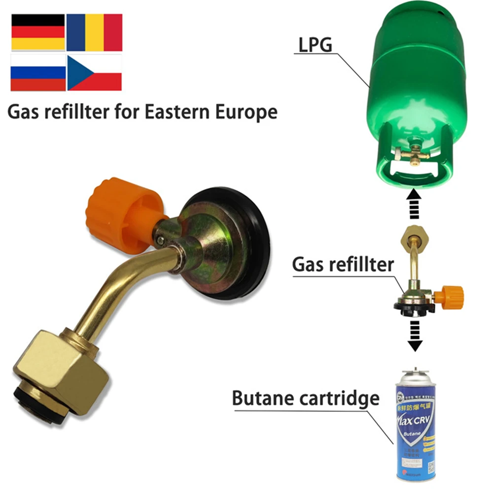 Euro Bottle to ALL OF Europe Adaptor Refill LPG Propane Cylinders