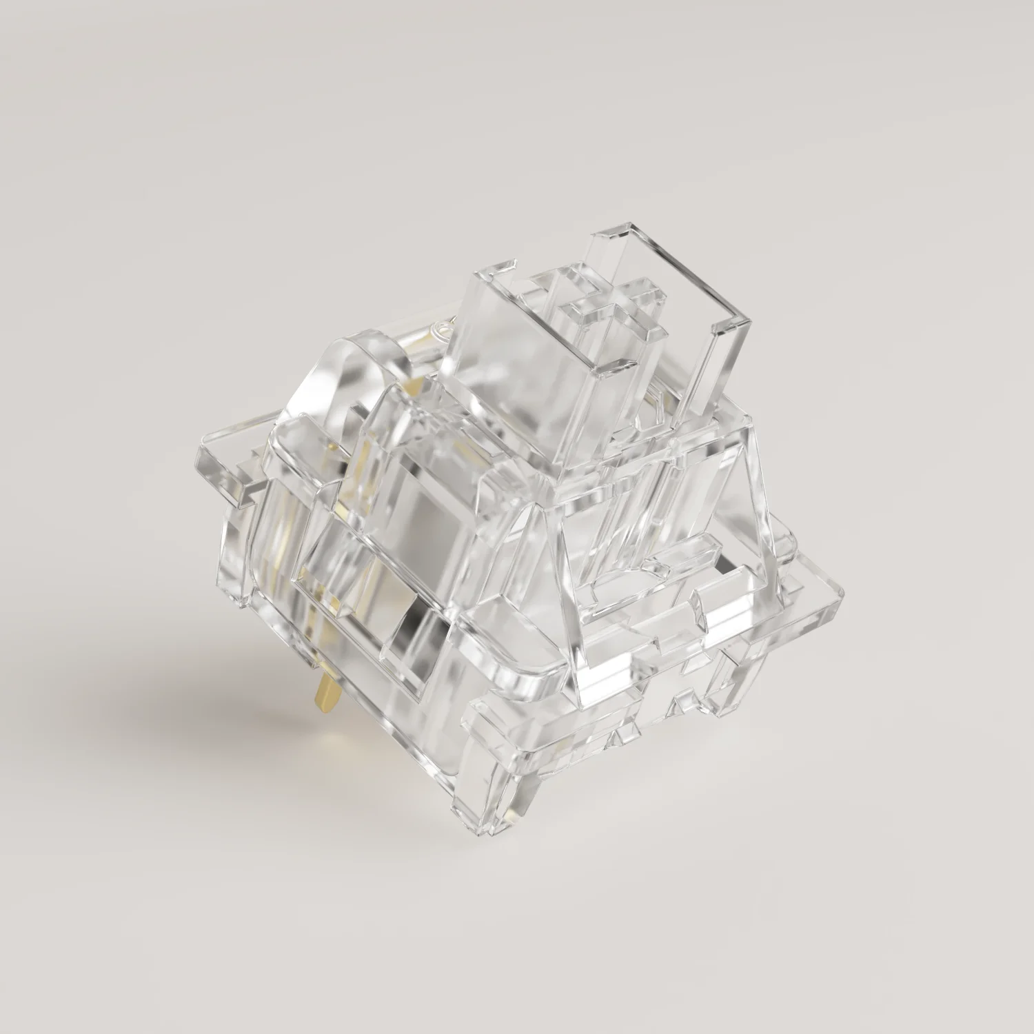 Akko Crystal Full Full Policarbonato Switches Pin Interruptor Linear 45gf Dustproof Compatível para Teclado Mecânico mx 45 Pcs - Imagem 2