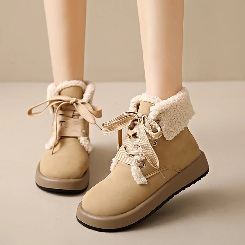 NEW Women's Rubber Boots Shoes Australia Round Toe Winter Footwear Boots Women Rain Elegant Mid Calf Snow 2024