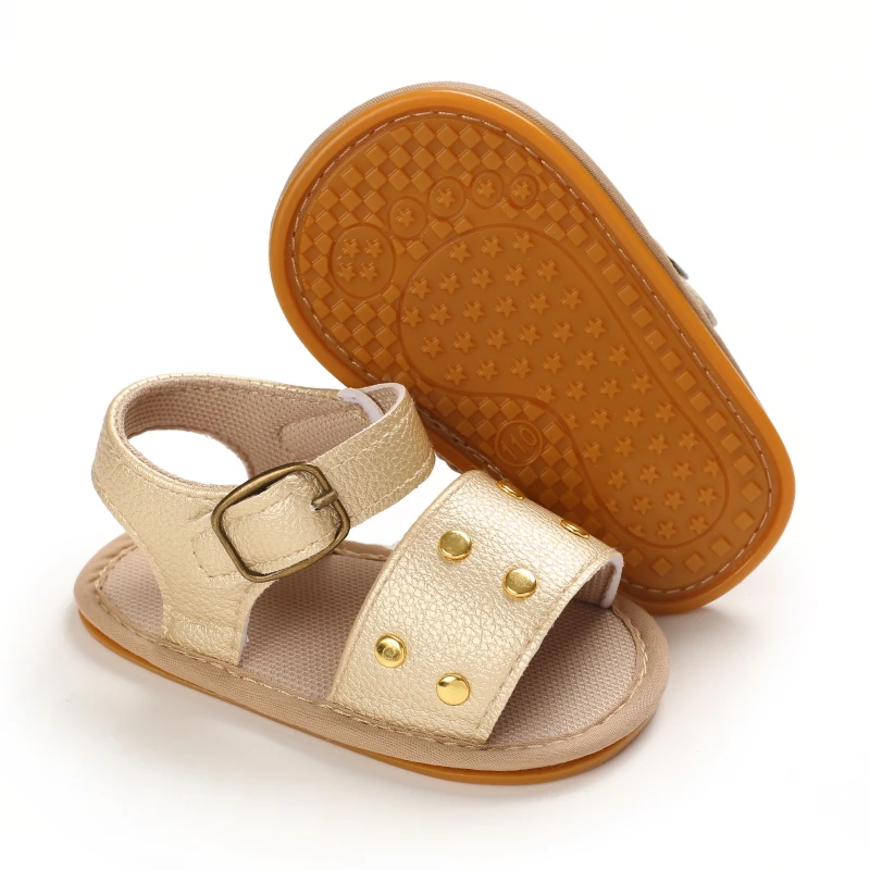 Baby Walking Shoes Golden Baby First Walkers Shoes Gold Princess Shoes Comfortable Soft Soled Non Slip Walking Shoes Pre-Walkers