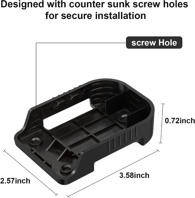 배터리 설치 도구 Bosch 배터리 마운트 보관 스탠드 홀더 케이스 용 Makita 18V 14.4V 용 전원 브래킷 보관 브래킷