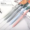 10pcs Highlighters And Gel Pens Morandi Color Highlighters, Black Ink Ballpoint Pens, For Journaling School Office Supplies 4