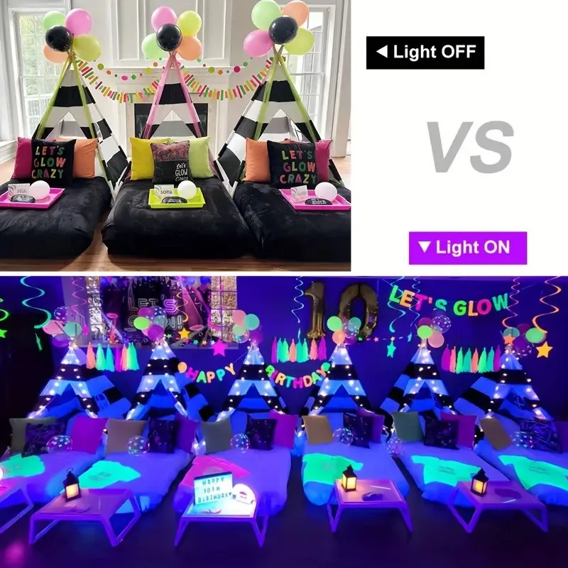 5W USB UV Light Blacklight Bar for Body Painting Blacklights 395nmTapestry Poster Glow Party T5 Tube UV Strip Lights for Cabinet black light bulbs black light bar