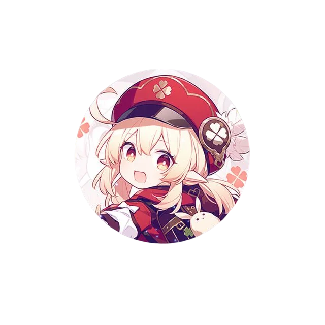 58mm Game Genshin Impact Brooch Pins Anime Badge Cosplay Ganyu Xiao Zhongli  Accessories For Clothes Backpack Decoration Gift Klee
