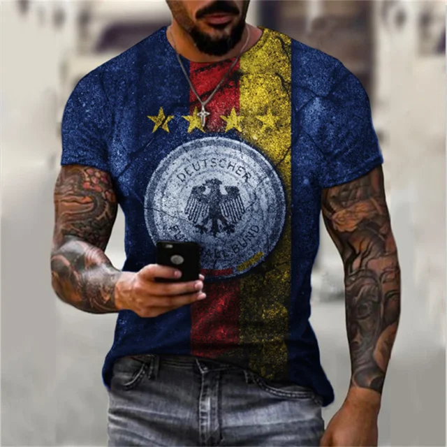 Summer Men's T-shirt Fashion Tiger  3D Shirt Casual Street Style Short-Sleeved Funny Harajuku All-match Top 6xl S1019