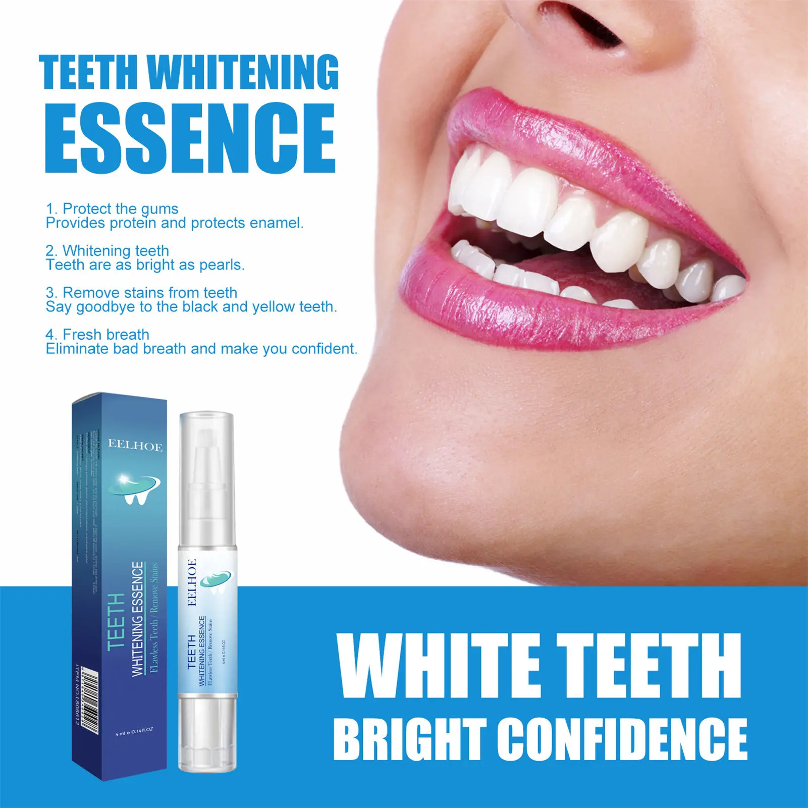 

Remove Stains Teeth Whitening Pen Effective Painless No Sensitivity Whitening Pen for Smoke Stains Tea Stains NIN668