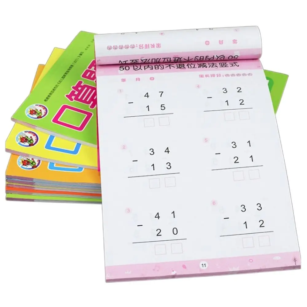 

Addition Subtraction Arithmetic Exercise Books Within 10/20/50/100 Quick Calculation Mathematics Workbook Learning Handwritten