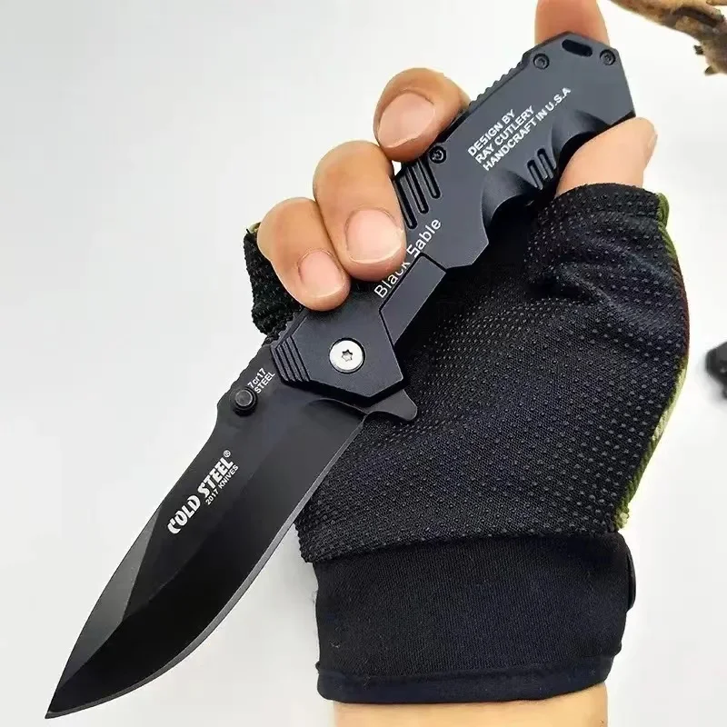 Folding Knife High Hardness Tactical Survival Outdoor Self-defense Hiking Hunting Pocket Camping EDC Tool Sharp folding knife