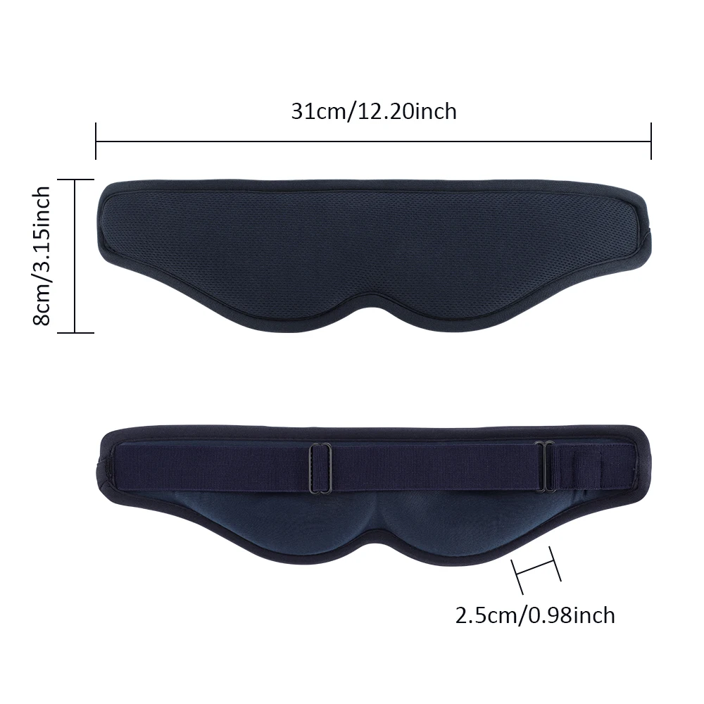 Electric Vibration Eye Massager Heated Eye Mask Wireless Relieve Eye Strain Dark