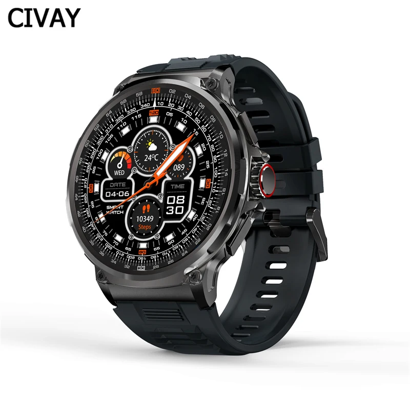 

Смарт-часы CIVAY мужские, 1,85 дюйма, водостойкие, IP68, 710 мАч