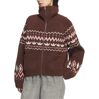 Veste tricotée ample à double fermeture éclair pour femme Adidas Clover authentique KS5985 5