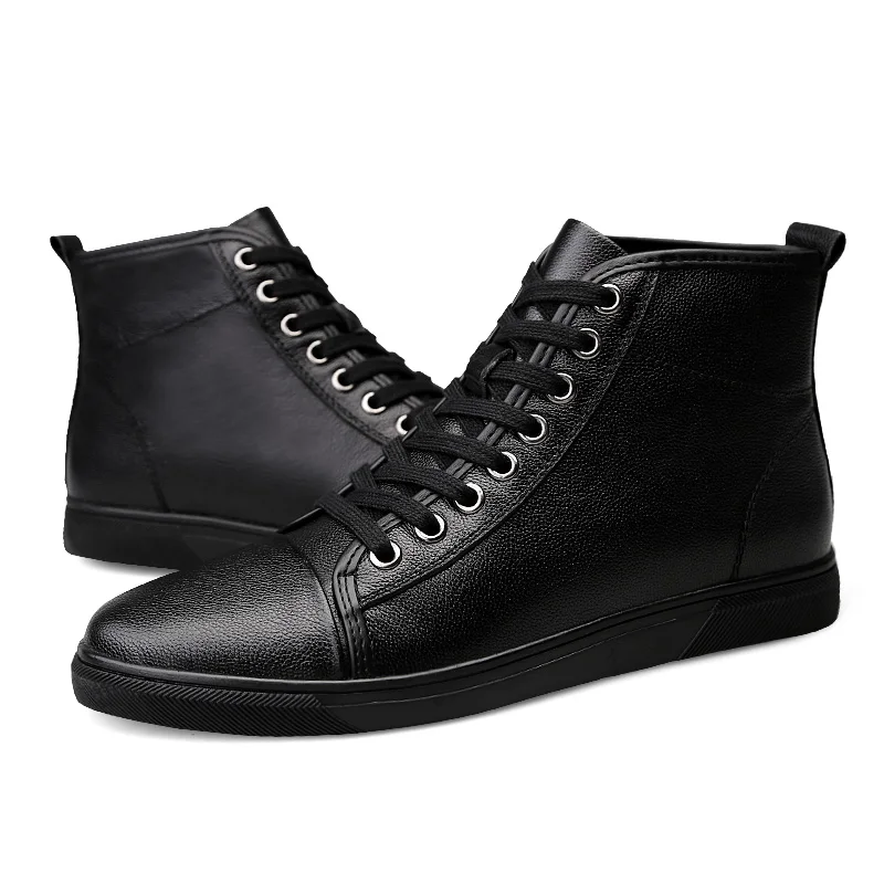 Herren Winterstiefel Aus Echtem Leder Für Warme Outdoor Tage_voghion.com