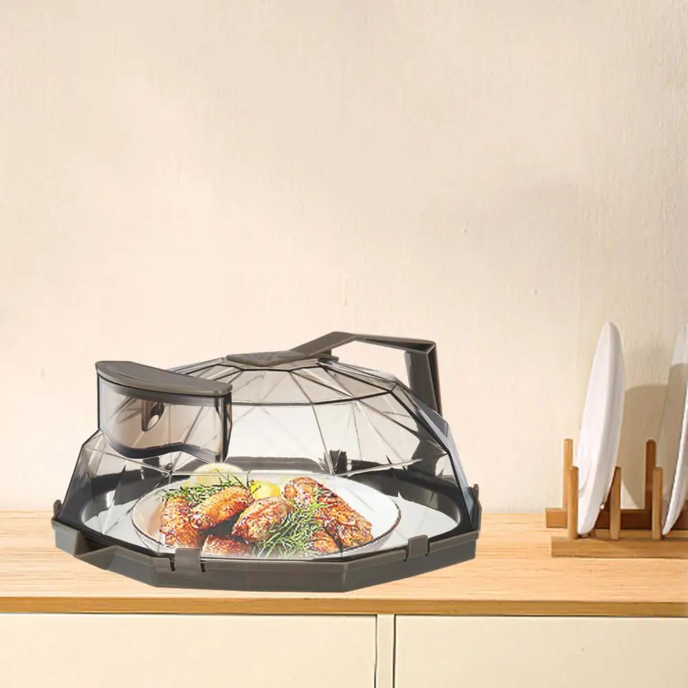 Microwave Lid with Handle Microwave Splatter Cover Heat Resistant Food Cover with Handle Water Storage for Splatter