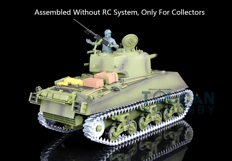 Gift 1/16 Heng Long Model USA M4A3 Sherman Metal Static Tank 3898 W/O Main Board Radio Boys Toys TH08766 2