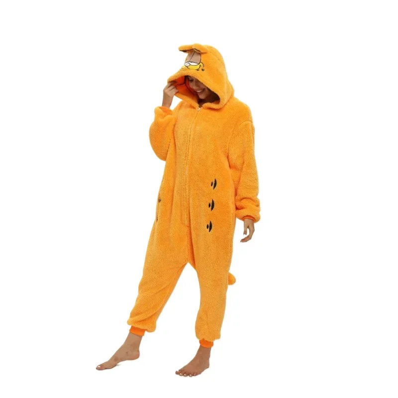 Animal Cosplay Unisex Costumes Onesies Ginger Cat Cosplay Pajamas