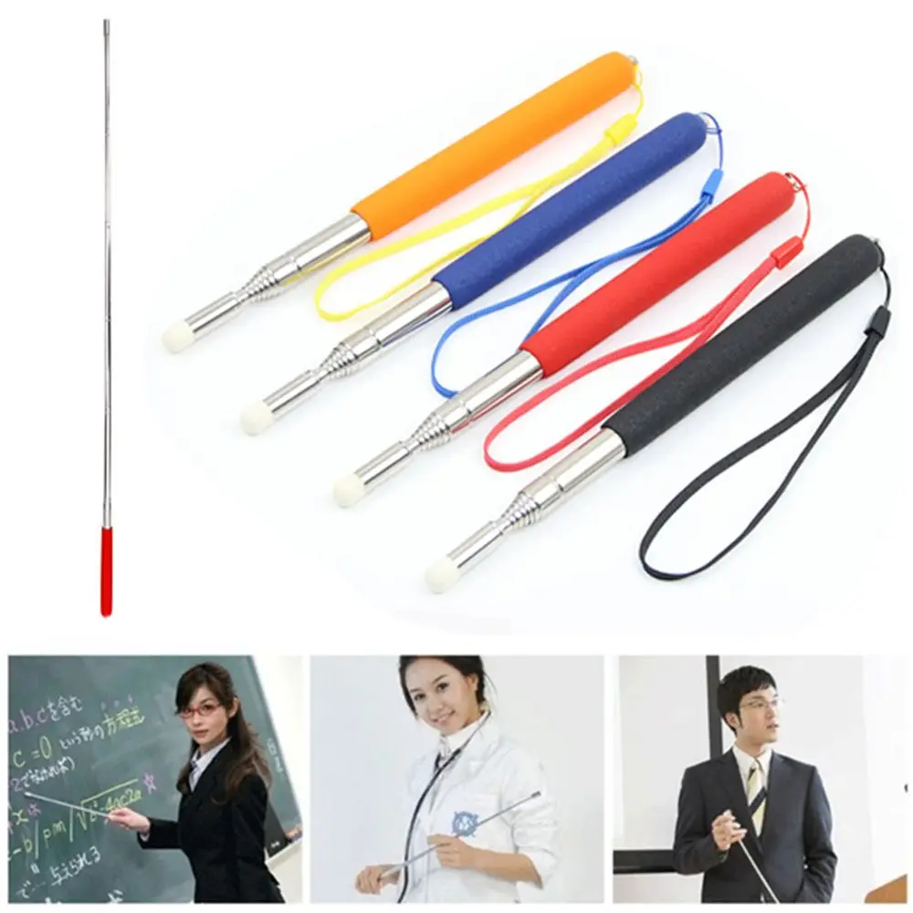 

Durable Stainless Steel Extendable Telescopic Retractable Pointer Pen Hand Pointer Presenter Pointing For Teaching