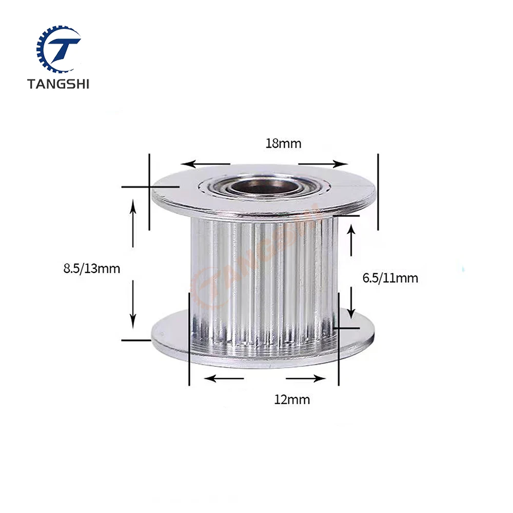 Timing Pulley 16T 20T 2GT Bore3/4/5/6mm Width 6/10/15mm GT2 Synchronous Belt 3D Printer CNC Parts Idler Type Pitch 2mm
