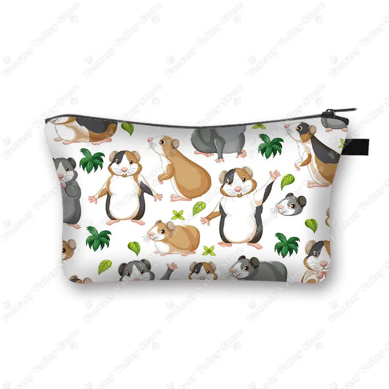 Charming Pet Print Cosmetic Case - Makeup Bag and Beauty Organizer Zipper Pouch