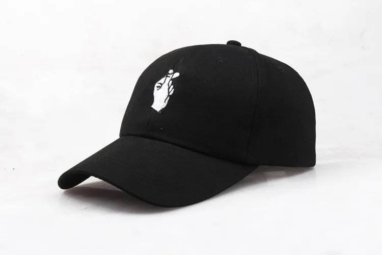 Fashion Cotton Hand Rose Love Gestures Finger Snapback Hats Baseball Caps for Men Women Adjustable Adult