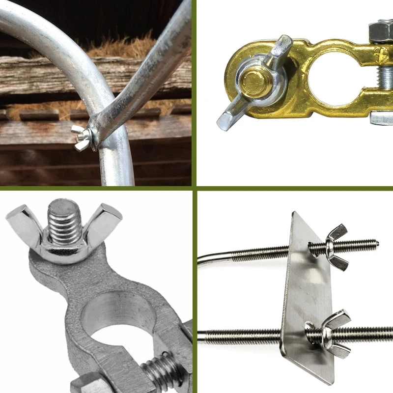 Dadi Ad Alette In Acciaio Inox 3/8-16 (20 Pz) - Fai Da Te E Riparazioni - Foto 6