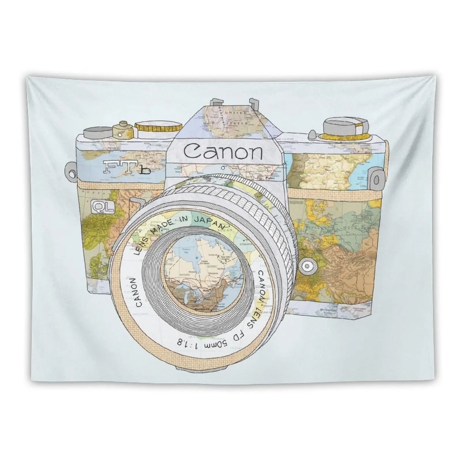 

TRAVEL CAN0N Tapestry Wall Decorations Tapestrys Room Decoration Aesthetic Room Decoration