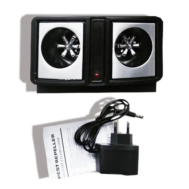 Ultrahangos Egerek Relevel Nem Zajgátló Rovarriasztók Led Zseblámpákkal Egér Rovarriasztó - Image 6