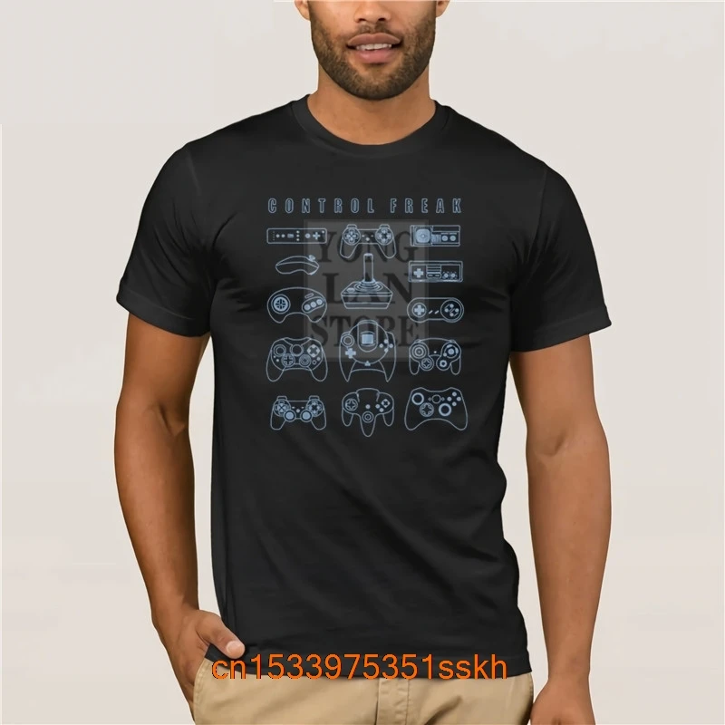 2020 Summer Fashion Street T-Shirt Manica Corta Control Freak Console Per Videogiochi Lettore Auricolare Scheda Grafica Maglietta Nerd