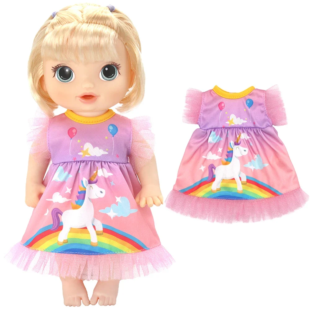 Doll Clothes 30 Cm Baby Dolls Dress Summer Green Sequins Dress 12