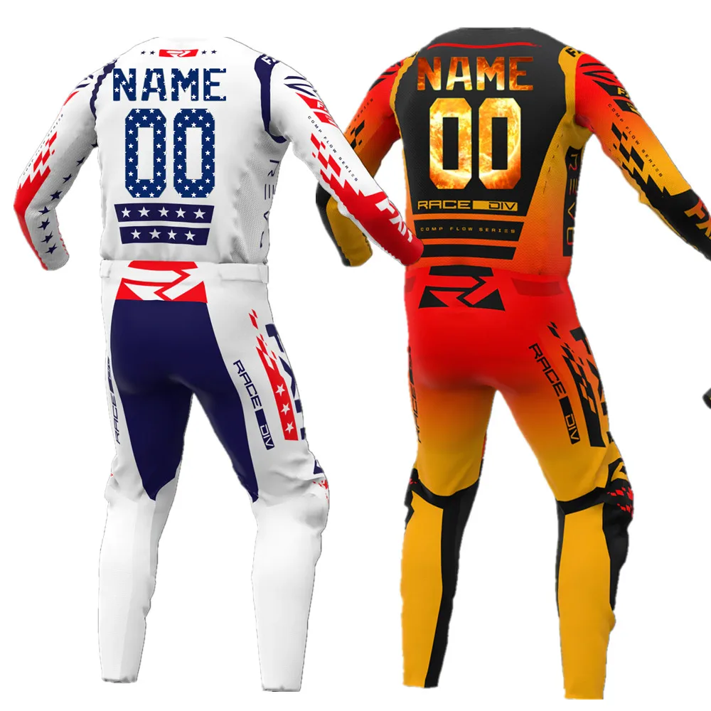 

2024 Jersey Print Podium FXR Motocross Gear Set Off Road Motorcycle mx Jersey And Pant Moto Combo